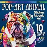 Couverture cartonnée Dean Russo's Pop Art Animal Sticker Mosaic Art de Dean Russo