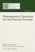 E-Book (epub) Performance Criticism of the Pauline Letters von Bernhard Oestreich