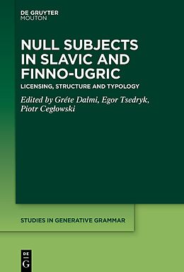 eBook (pdf) Null Subjects in Slavic and Finno-Ugric de 