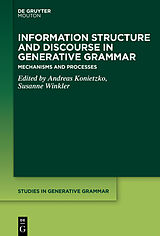 E-Book (epub) Information Structure and Discourse in Generative Grammar von 