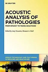Fester Einband Acoustic Analysis of Pathologies von