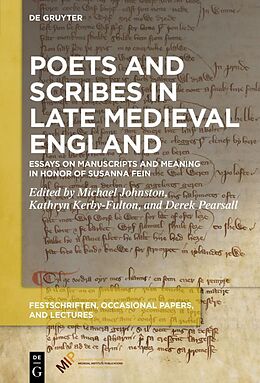 Livre Relié Poets and Scribes in Late Medieval England de Michael (EDT) Johnston, Kathryn (ED Kerby-Fulton