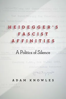 E-Book (epub) Heidegger's Fascist Affinities von Adam Knowles