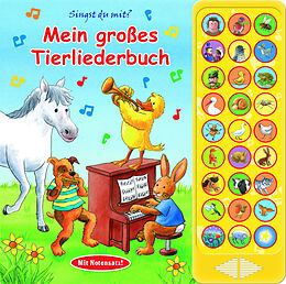 Fester Einband 27-Button-Soundbuch - Mein großes Tierliederbuch - 27 bekannte Kinderlieder zum Mitsingen von 