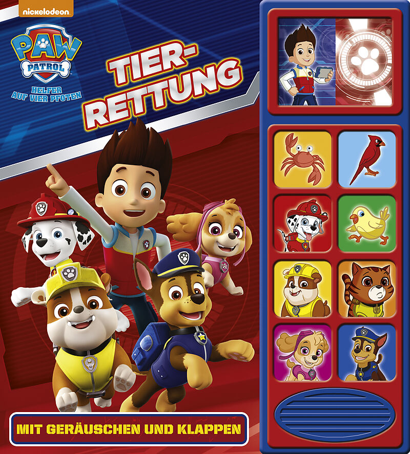 Klappen-Geräusche-Buch, PAW Patrol, Tier-Rettung