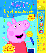Buch Peppa Pig - Lieblingslieder - Mikrofonbuch - Pappbilderbuch mit abnehmbarem Mikrofon mit 5 lustigen Stimmklängen und 10 Melodien - Peppa Wutz von 