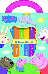 Fester Einband Peppa Pig - Meine erste Bibliothek - Bücherbox mit 12 Pappbilderbüchern - Peppa Wutz von 