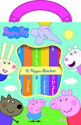 Fester Einband Peppa Pig - Meine erste Bibliothek - Bücherbox mit 12 Pappbilderbüchern - Peppa Wutz von 