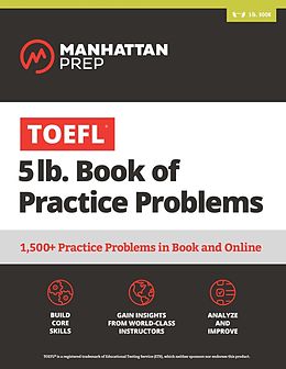 eBook (epub) TOEFL 5lb Book of Practice Problems de Manhattan Prep
