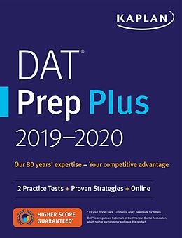 E-Book (epub) DAT Prep Plus 2019-2020 von Kaplan Test Prep
