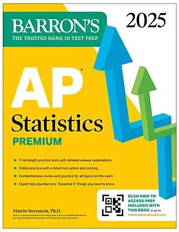 E-Book (epub) AP Statistics Premium, 2025: Prep Book with 9 Practice Tests + Comprehensive Review + Online Practice von Barron's Educational Series, Martin Sternstein