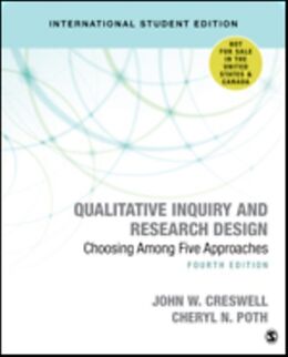 Couverture cartonnée Qualitative Inquiry and Research Design de John W. Creswell