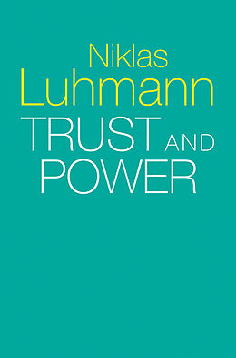 eBook (epub) Trust and Power de Niklas Luhmann