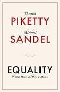 Livre Relié Equality de Piketty Thomas, Sandel Michael J.