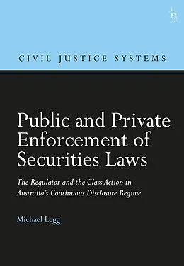 E-Book (pdf) Public and Private Enforcement of Securities Laws von Michael Legg