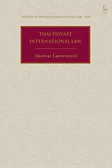Livre Relié Thai Private International Law de Akawat Laowonsiri