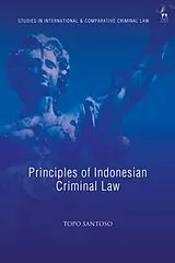 Kartonierter Einband Principles of Indonesian Criminal Law von Topo Santoso