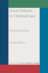 eBook (epub) Great Debates in Criminal Law de Jonathan Herring