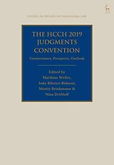 Couverture cartonnée The HCCH 2019 Judgments Convention de Matthias; Ribeiro-Bidaoui, Jo227;o; Brinkm Weller