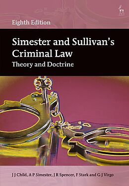 eBook (epub) Simester and Sullivan's Criminal Law de J J Child, A P Simester, J R Spencer