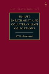 Livre Relié Unjust Enrichment and Countervailing Obligations de KV Krishnaprasad