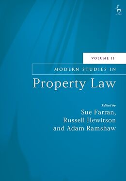 Couverture cartonnée Modern Studies in Property Law, Volume 11 de Sue; Hewitson, Russell; Ramshaw, Adam Farran