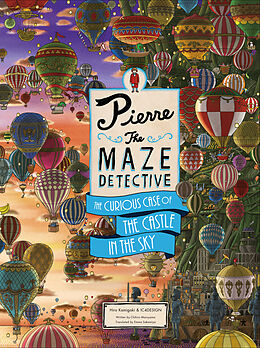 Couverture cartonnée Pierre the Maze Detective: The Curious Case of the Castle in the Sky de Kamigaki Hiro, IC4DESIGN