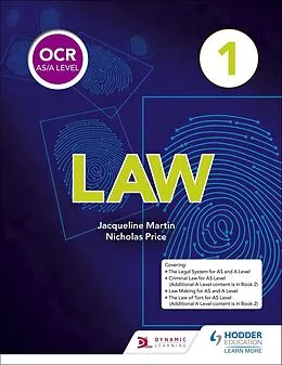 E-Book (epub) OCR AS/A Level Law Book 1 von Jacqueline Martin, Nicholas Price