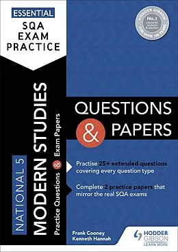 E-Book (epub) Essential SQA Exam Practice: National 5 Modern Studies Questions and Papers von Frank Cooney, Kenneth Hannah
