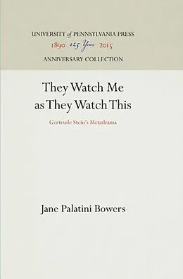 E-Book (pdf) They Watch Me as They Watch This von Jane Palatini Bowers