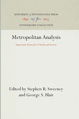 Livre Relié Metropolitan Analysis de 