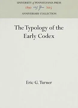 E-Book (pdf) Typology of the Early Codex von Eric G. Turner