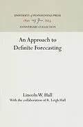 E-Book (pdf) Approach to Definite Forecasting von Lincoln W. Hall