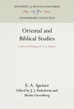 E-Book (pdf) Oriental and Biblical Studies von E. A. Speiser