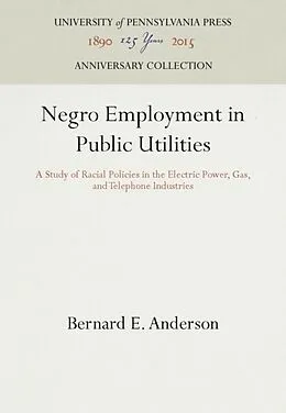 E-Book (pdf) Negro Employment in Public Utilities von Bernard E. Anderson