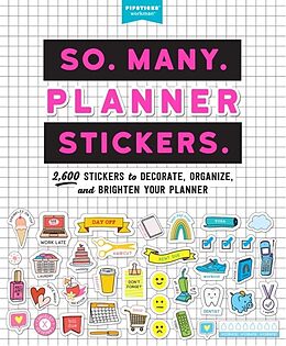 Couverture cartonnée So. Many. Planner Stickers de Pipsticks®+Workman®