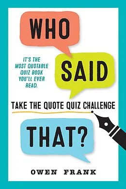 E-Book (epub) Who Said That? von Owen Frank