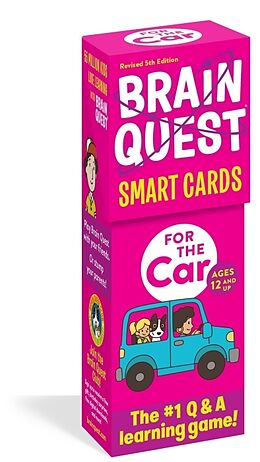 Cartes de texte/symboles Brain Quest For the Car Smart Cards Revised 5th Edition de Workman Publishing
