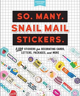 Couverture cartonnée So. Many. Snail Mail Stickers de Pipsticks®+Workman®