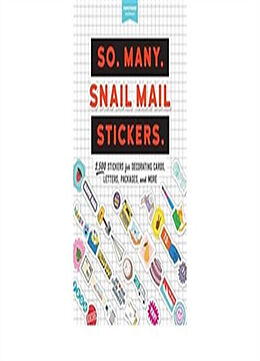 Kartonierter Einband So. Many. Snail Mail Stickers von Pipsticks®+Workman®