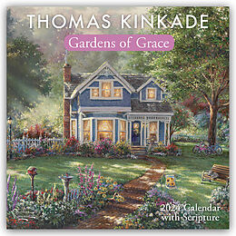 Kalender Thomas Kinkade Gardens of Grace with Scripture 2024 Wall Calendar von Thomas Kinkade