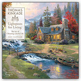 Kalender Thomas Kinkade Lightposts for Living 2025 Wall Calendar von Kinkade Thomas