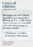 Kartonierter Einband Cases of Citation von Chloe Green, Michael Holman, Matthew Julius