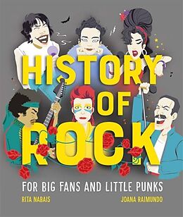 Livre Relié History of Rock de Rita Nabais