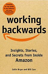 Couverture cartonnée Working Backwards de Colin Bryar, Bill Carr