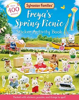 Couverture cartonnée Sylvanian Families: Freya's Spring Picnic Sticker Activity Book de Macmillan Children's Books