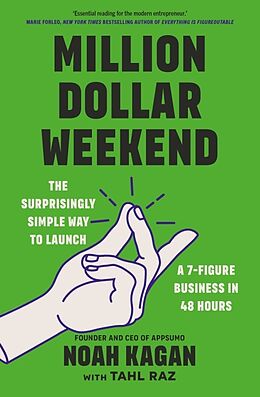 Couverture cartonnée Million Dollar Weekend de Noah Kagan