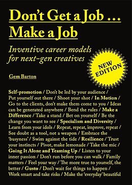 Couverture cartonnée Don't Get a JobMake a Job New Edition de Barton Gem