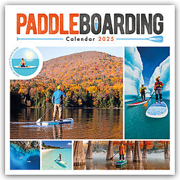 Kartonierter Einband Paddle Boarding  Sup Boarding  Stand-Up-Paddling 2025  Wand-Kalender von Carousel Calendar