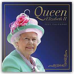 Kartonierter Einband Queen Elisabeth II  Königin Elisabeth II 2025  Wand-Kalender von Carousel Calendar